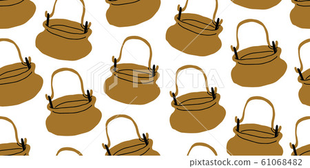 vector seamless pattern with witch cauldrons vector seamless pattern with witch cauldrons 61068482