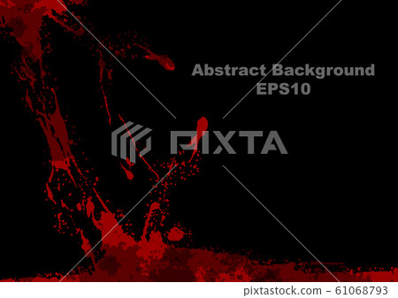 abstract vector splatter red color on black color 61068793