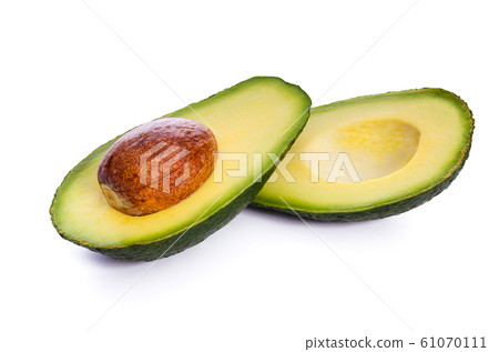 Avocado isolated on white Avocado isolated on white 61070111