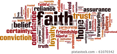 Faith word cloud Faith word cloud 61070342