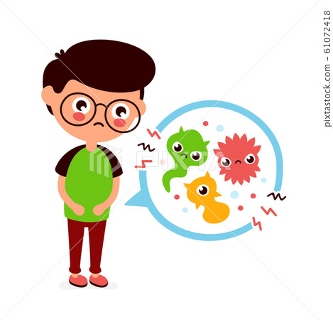 Young sick man having stomach ache Young sick man having stomach ache 61072418