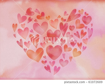 Heart mark (watercolor) 61072689