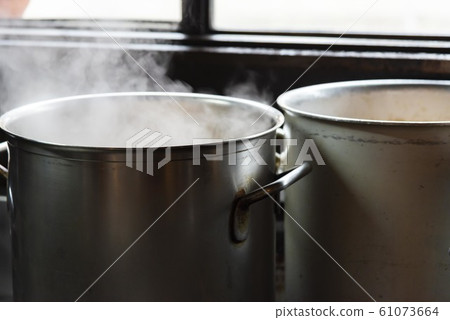 Dimensional body pot of kitchen to make delicious soup 61073664