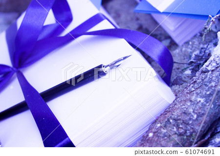 Writing pen leaves and ink Writing pen leaves and ink 61074691