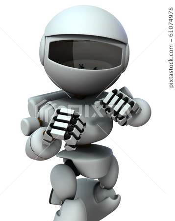 Fighting pose artificial intelligence robot 61074978
