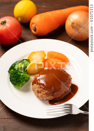 Demiglace hamburger steak Demiglace hamburger steak 61075313