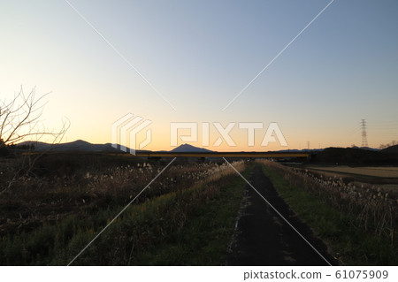 Joban Expressway and Sunset Tsukuba Joban Expressway and Sunset Tsukuba 61075909