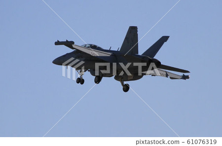 American warship carrier F-18 flying to Atsugi base American warship carrier F-18 flying to Atsugi base 61076319