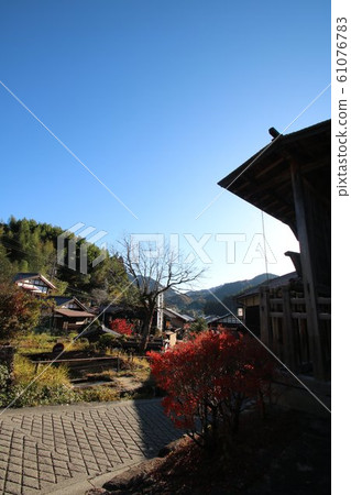 Scenery of Tsumago Village, an old post town Scenery of Tsumago Village, an old post town 61076783