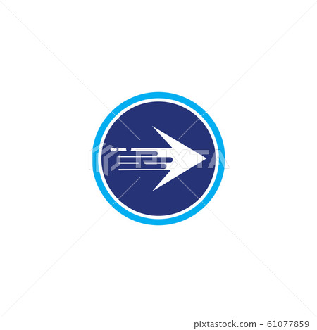 ARROW ILUSTRATION LOGO VECTOR TEMPLATE 61077859