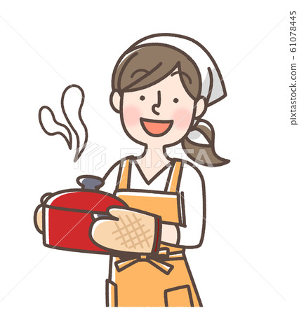 Cooking Women Triangle white 61078445