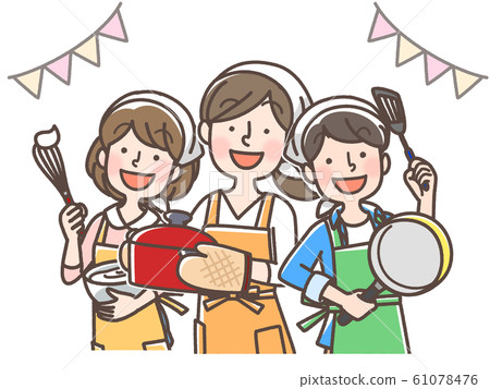 Cooking Boy Mother Girl Triangle White Garland Available 61078476