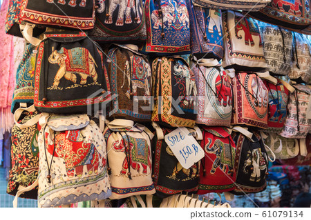Handicraft elephants weave backpack  61079134