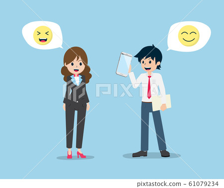 Salary Man are Presenting good products to Salary Man are Presenting good products to 61079234