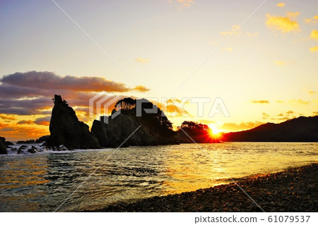 Jodogahama, the first sunrise of the first day 61079537
