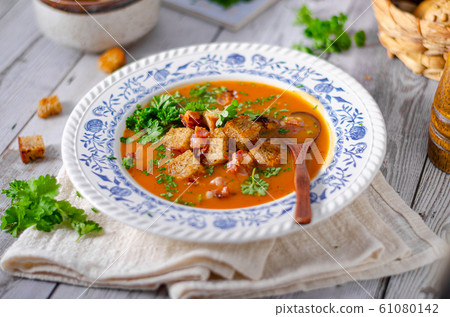 Delicious goulash soup Delicious goulash soup 61080142