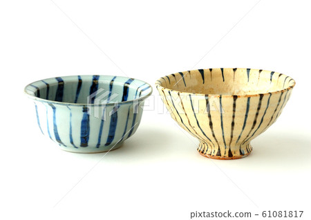 Oribe grilled small bowl and straw hand small bowl 61081817