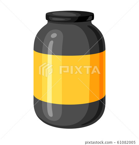 Illustration of sports nutrition jar. Illustration of sports nutrition jar. 61082005