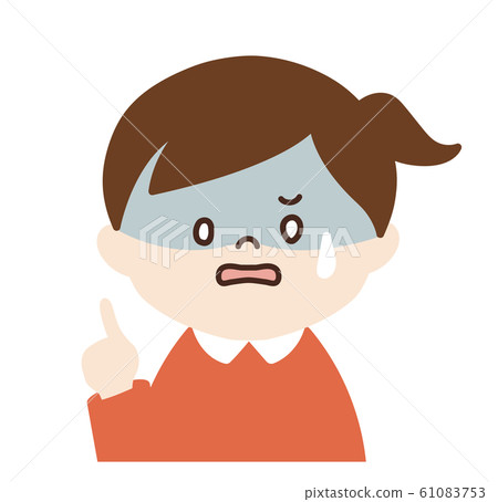 女孩（老人，指向姿勢，左） 61083753