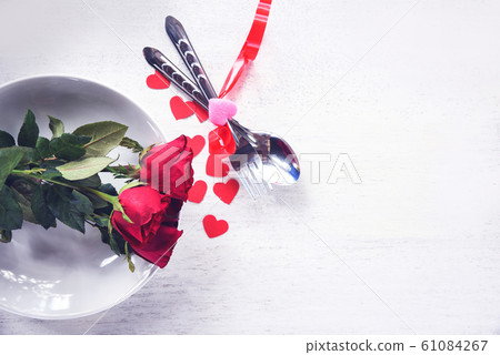 Valentines dinner romantic love food and love Valentines dinner romantic love food and love 61084267