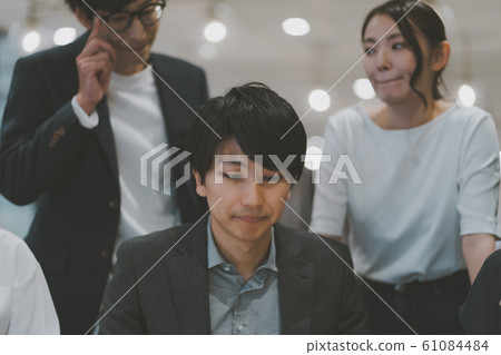 love triangle, eternal triangle, man and woman 61084484