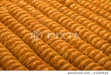 Eastern sweets in a wide range, baklava, cashew 61084626