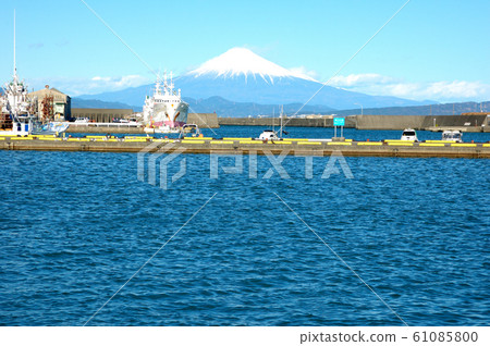 Mount Fuji at the port Mount Fuji at the port 61085800