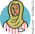 外國工作人員圖標<中東女人> <對不起> 61086115
