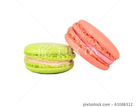 Pink and green macaroon Pink and green macaroon 61086312