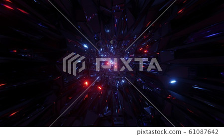 abstract space galaxy graphic artwork with glowing flying sphere particles 3d illustration background wallpaper 61087642