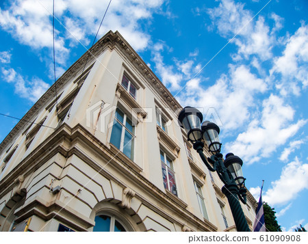 Stone building in Brussels under blue sky Stone building in Brussels under blue sky 61090908