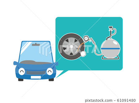 汽車輪胎氣壓檢查調整 61091480