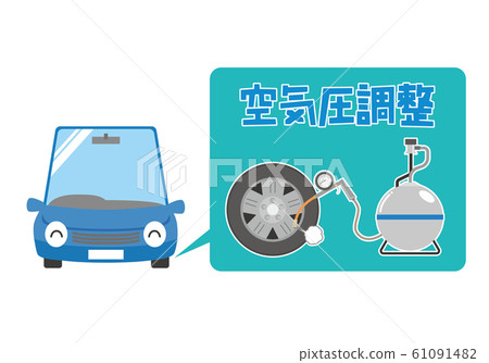 汽車輪胎氣壓檢查調整 61091482