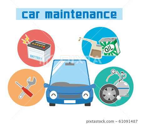 汽車維修檢查汽車檢查電池換油氣壓檢查 61091487