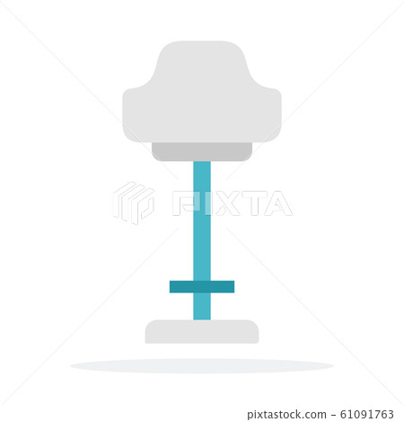 Bar chair vector flat material design isolated object on white background. Bar chair vector flat material design isolated object on white background. 61091763