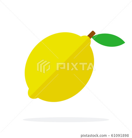 Lemon vector flat material design isolated... - Stock Illustration ...