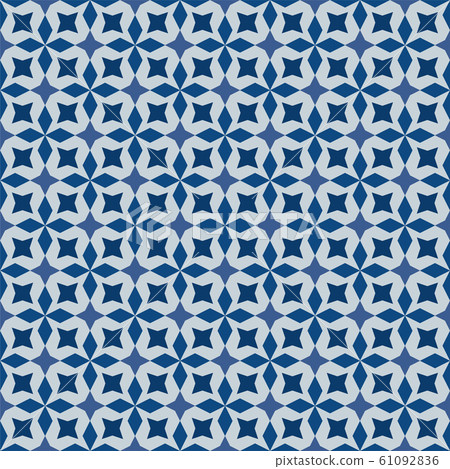 Classic Blue Moorish seamless ornament 61092836