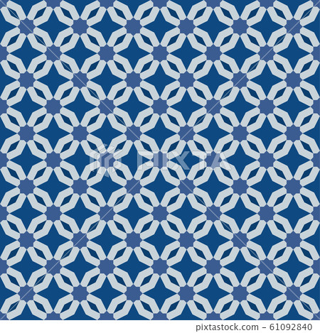 Classic Blue Moorish seamless ornament 61092840