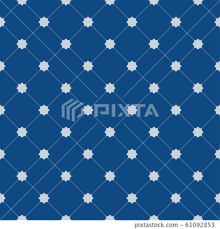 Classic Blue Moorish seamless ornament Classic Blue Moorish seamless ornament 61092853