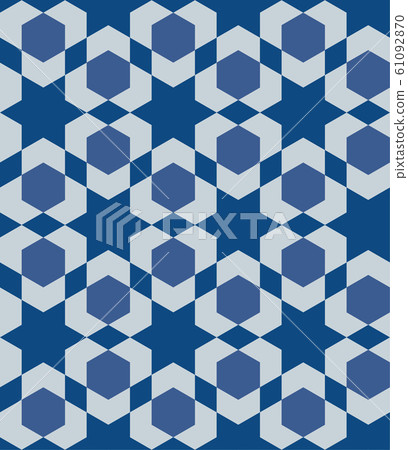Classic Blue Moorish seamless ornament 61092870