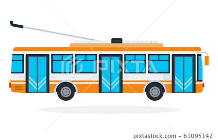 Trolleybus vector flat isolated - Stock Illustration [61095142] - PIXTA