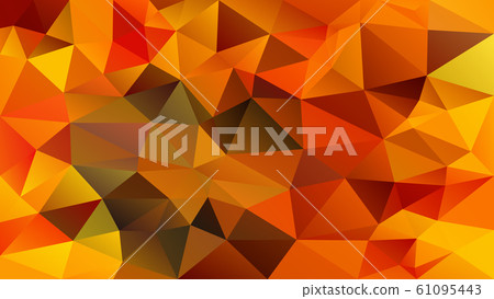 vector abstract polygon background orange 61095443