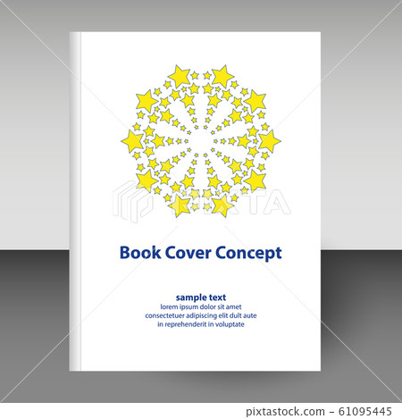 vector cover of diary or notebook hardcover star 61095445