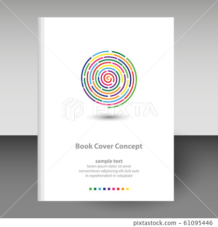 vector cover of diary notebook hardcover rainbow 61095446