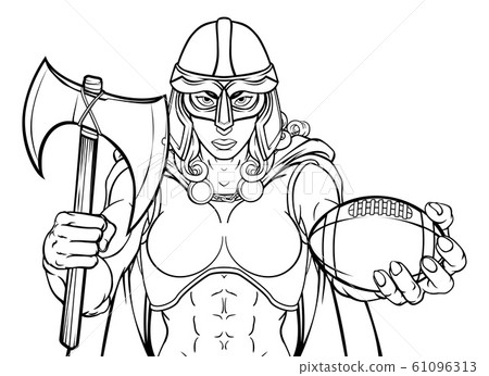 Viking Trojan Celtic Knight Football Warrior Woman 61096313