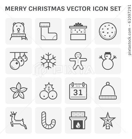merry christmas icon 61097291