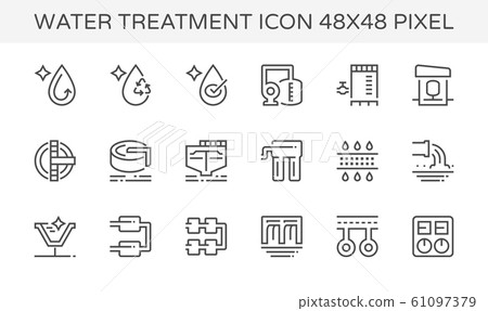 water treatment icon water treatment icon 61097379