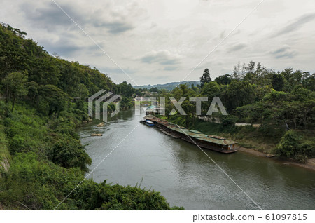 The atmosphere and views of the River Kwai, viewed The atmosphere and views of the River Kwai, viewed 61097815