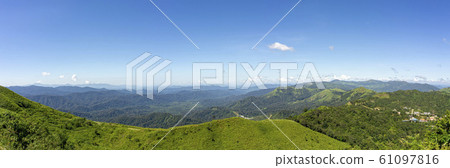 Panorama, The scenery on the afternoon viewpoint. Panorama, The scenery on the afternoon viewpoint. 61097816