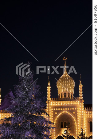 Denmark, Copenhagen, Tivoli, Christmas, Copenhagen Tivoli Denmark, Copenhagen, Tivoli, Christmas, Copenhagen Tivoli 61097956